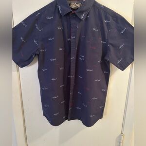 First Wave Boys button down shirt sz 14/16. Made in India